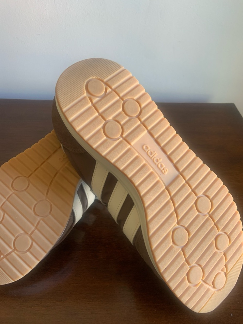 adidas Brown and Cream Classic Cloudform comfort Sneakers - Picture 5 of 6
